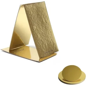 PE-Coated Metallized Gold Foil Laminated Rigid Anti-Curl Cake Board Base Paperboard