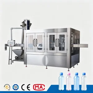 PET Bottle Drinking Water Filling Machine Full Automatic 3 In 1 Bottling Line For Spring Water Production Plant