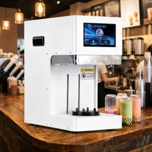 PET Can Sealing Machine for Bubble Tea Juice Coffee Packaging