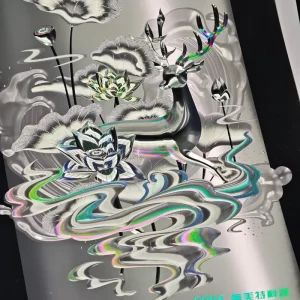 PET Metallized Board Foil Stamping Holographic Paper for Cosmetic and Gift Box Packaging