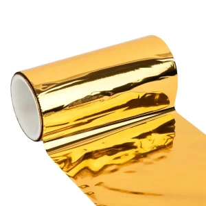 PET Metallized Gold Film with Aluminum Coating in Roll for Packaging