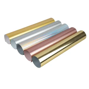PU Soft Metal Iron-On Heat Transfer Vinyl Textile Film for Fabric Custom T-Shirts and DIY Clothing
