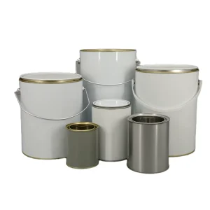 Paint Tin Cans Empty Metal Paint Cans with Lids in Cases
