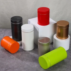 Personalized Logo Printed Empty Tinplate Matcha Powder Storage Tin Food Safe Can