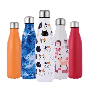 Personalized Sports 1L Double-Wall 304 Stainless Steel Reusable Vacuum-Insulated Water Bottle