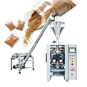 Pillow Bag Powder Packing Machine with Auger Screw Feeder Automatic Volumetric Cup Filler Sachet Equipment