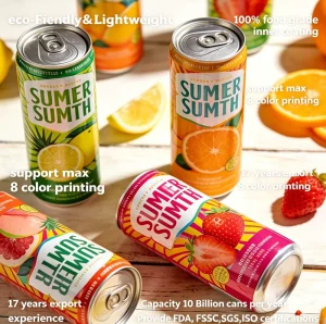 Plain Empty Metal Can Aluminium Beverage Cans for Soda Beer Juice Energy Drinks and Carbonated Beverages With Customizable Size