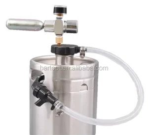 Plastic Draft Beer Barrel Dispenser with Picnic Tap for 2L Mini Keg