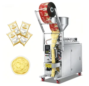 Plastic Film Bag Sealing Machine with Peanut Butter Filling and Packaging System
