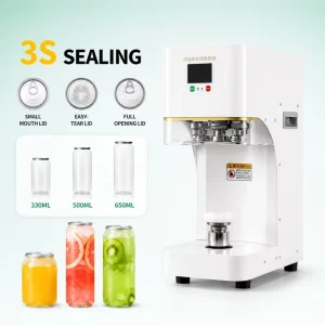 Plastic Tin Can Seamer Machine Automatic Food Can Sealer