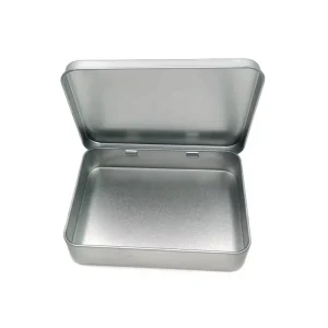 Plastic-free Food Grade Candy and Mint Tin with Hinged Lid