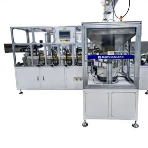 Pneumatic Fully Automatic High Accuracy Spout Pouch Sealing Machine Multifunctional Heat Sealing 380V Laundry Detergent Machine