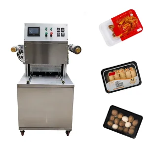 Pneumatic MAP Industrial Vertical Tray Sealing Machine for Pouch Packaging
