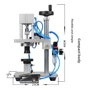 Pneumatic Perfume Bottle Capping and Sealing Machine for Food and Beverage Manufacturing