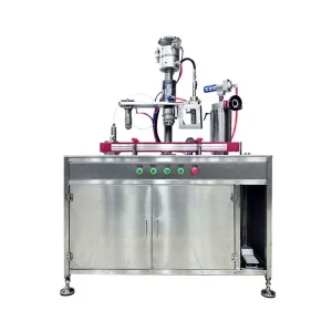 Pneumatic Semi-Automatic Linear Pump Aerosol Filling Machine for Gas Cosmetic Paint and Oil Aerosol Products