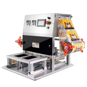 Pneumatic Semi-Automatic Tray Sealing Machine for Food, Beverage, and Chemical Packaging