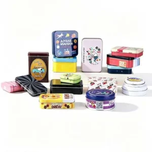 Pocket Size Metal Tin Box for Mint Candy, Gum, and Small Snack Storage