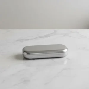 Polka Dot Oval Food-Grade Airtight Metal Tin Storage Container for Jewelry, Candy and Spices