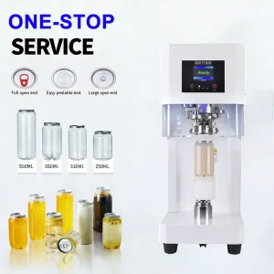Popular Automatic Sealing Machine Jar Sealing Machine Can Seamer Sealing Cans tins bowls PET Cups milk Tea beverage drink