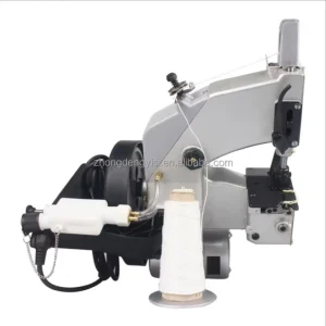 Portable 1500-1800 Needle Industrial Rice Bag Closing Machine Snakeskin Rice Bag Sealer 10500 r.p.m. 1500W Manual Pouch Drive