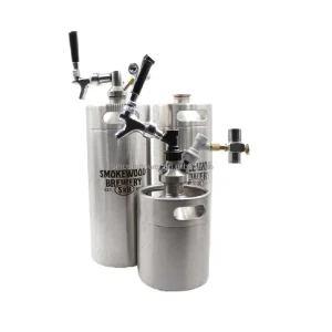 Portable 5L Stainless Steel 304 Mini Beer Barrel with Leak-Proof Tap