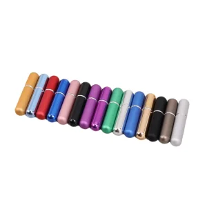 Portable 5ml Aluminum Refillable Perfume Spray Bottle for Aromatherapy