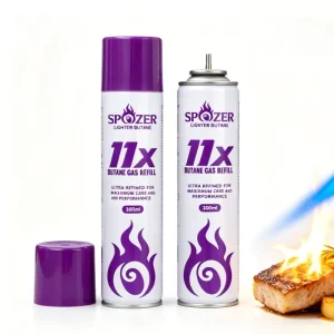 Portable Butane Gas Cylinder 300ml for Refillable Lighter Fuel