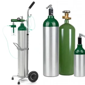 Portable Cylinders Medical 2L to 40L Oxygen Aluminum Gas Cylinder