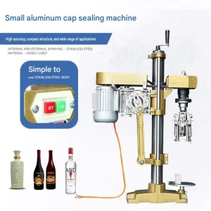 Portable Electric Cap Press Machine for Small Business Water Bottle Sealing