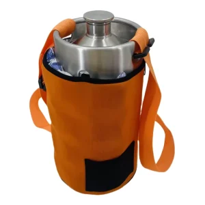 Portable Insulated Neoprene Stainless Steel Keg Cooler Jacket for Homebrew Corny Kegs