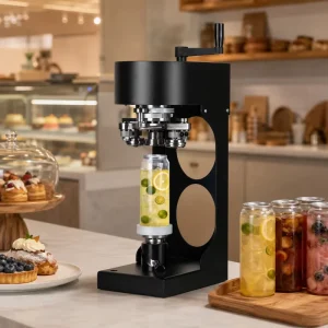 Portable Manual Plastic Can Sealing Machine for Milk Tea and Juice