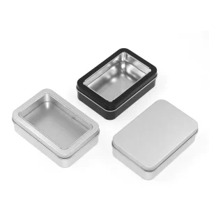 Portable Mini Rectangular Metal Dice Tin Box for Car Keys, Cards, Scissors, and Other Necessities