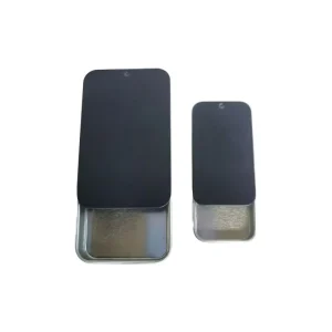 Portable Push-Pull Sliding Rectangular Tinplate Box for Candy and Mints