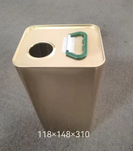 Portable Small Metal Tin Can for Olive Oil Sample and Travel Use Leakproof