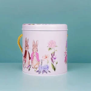 Portable Tinplate Candy Tin Container for Craft Gift Packaging for Cookies Chocolate Cookie Cake Toy Food Storage Stock Tinplate Box