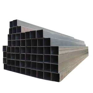 Pre-Galvanized Factory Direct Black Square Rectangular Carbon Steel Pipe Tube