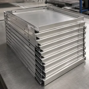 Precision Laser Cut Carbon Steel Sheet Metal Frames for Electrical Control Systems with Accurate Hole Position OEM Service