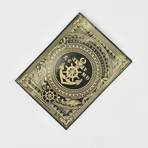 Precision Stamped Metal Wine Stickers High-Definition Embossed Relief Printed Soft Aluminum Labels