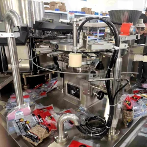 Premade Pouch Packing Machine with Automatic Weighing and Filling System for Powders Liquids and Granules