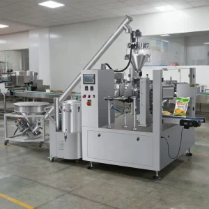 Premade Pouch Powder Packing Machine with Multi-Purpose Powder Filling for Flour and Spice Doypack Bags