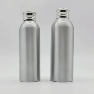 Premium 100ml Aluminum Metal Bottles with Screw Cap and Silk Screen Printing for Cosmetic Products Custom Logo Available