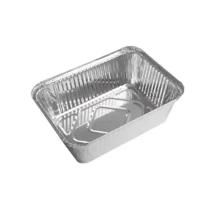 Premium Aluminum Foil Containers with Lids Microwave Safe for Food Storage & Delivery