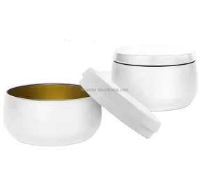 Premium Novelty Luxury 8oz Tinplate Candle Jars Leakproof Plug Lid Matte Finish Gold Red Custom Colors Pocket Size Travel Ready