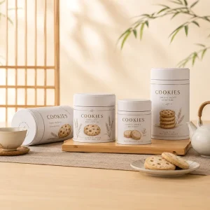 Premium Tinplate Matte Finish Tin Can Coffee Bean Cookie Tea Nuts Candy Canister Custom Printed for Food Storage