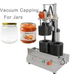 Price Semi Automatic Glass Bottle Sealer Machine Jar Vacuum Capping Machine