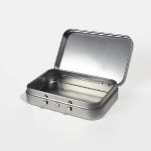 Print Logo Metal Aluminium Tin Box Aluminum Packing Tin Boxes Packaging Container Screen Gold Foil Emboss