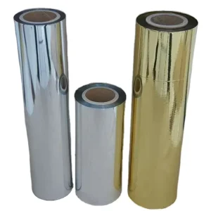 Printed Aluminum Foil PET Film Metallic Polyester Film Thermal Lamination Film Gold Silver