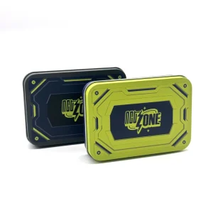 Printed Recyclable Poker Card Tin Box Hinged Rectangular Storage Container Various Sizes Tinplate
