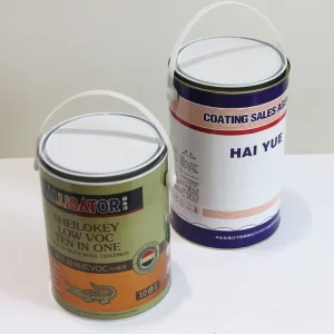 Printed Small 5L Tinplate Paint Can with Plain Lever Lid for Chemical Use