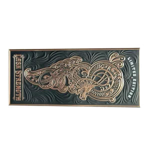 Printing Metal Badge Plaques Logo Sign UV Print Aluminum Desk Nameplate
